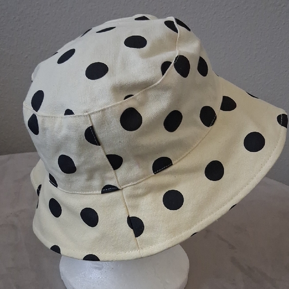 American Exchange Black & Cream Cotton Bucket Hat - Picture 6 of 9